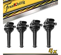 Frankberg 4x Bobina de encendido Módulo de encendido Compatible con C70 I 2.0L-2.5L 1998-2005 S60 I 2.4L-T5 2000-2009 S80 2.0L-2.9L 1998-2006 V70 I V70 II XC70 Cross Country Sustituir# 9125601