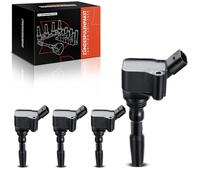 Frankberg 4x Bobina de encendido para Beetle Cad.d.y CC Golf J-e-t-t-a UP P-a-s-s-a-t Polo S-c-i-r-o-c-c-o S-h-a-r-a-n T-i-g-u-a-n T-o-u-r-a-n 1.0L-1.6L 2011-2020 04C905110A