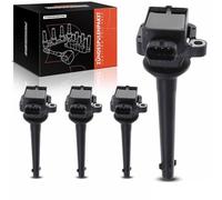 Frankberg 4x Bobinas de encendido Compatible con Micra II K11 1.0i 16V 1.4i 16V 2000-2002 Replace# 0221504017,224481F700