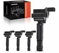 Frankberg 4x Bobinas de encendido Gasolina Compatible con Clase E W211 1.8L CLK C209 1.8L Clase E T-Model S211 1.8L Clase C W203 1.8L Clase C T-Model S203 1.8L A0001501580