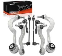 Frankberg 4x Brazo transversal + 2x Barra de acoplamiento + 2x Rótula de dirección Compatible con Serie 5 Touring E61 Serie 5 E60 Replace# 31124028608