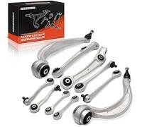 Frankberg 4x Brazo transversal + 4x Brazo transversal + 2x Barra de acoplamiento Parte delantera izquierda Derecha Compatible con A4 Avant 8K5 Q5 8RB A4 8K2 A4 Allroad 8KH A5 Sportback 8TA 8K0407509A