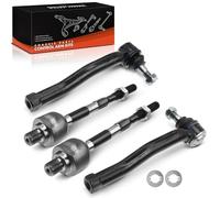 Frankberg 4x Cabezal de barra de acoplamiento Barra de acoplamiento Eje delantero Compatible con Aveo/Kalos Compacto T250 T255 1.2L 1.4L 2006-2024 Kalos KLAS 1.2L 1.4L 2002-2005 Replace# 93740723