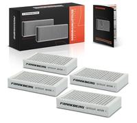 Frankberg 4x Filtro de aire de la cabina detrás de la guantera Compatible con X3 F25 X4 F26 XD3 F25 SUV Replace# CU1721-2
