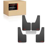 Frankberg 4X Guardabarros universal auto contra salpicaduras recortables delanteros y traseros compatibles con Cabrio MPV Pick-ups Berlina Touring SUV Compacto Coupés y Camiones negros 358 x 208 mm