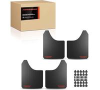 Frankberg 4X Guardabarros universal auto contra salpicaduras recortables delanteros y traseros compatibles con Cabrio MPV Pick-ups Berlina Touring SUV Compacto Coupés y Camiones negros 390 x 298 mm
