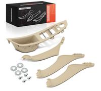 Frankberg 4x Manilla interior Panel de interruptores de la ventana del coche Interior Beige Compatible con Serie 5 F10 Serie 5 Touring F11 Replace# 51417225858