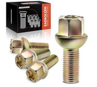 Frankberg 4X Perno de rueda Tornillo de rueda Compatible con 80 A2 Arosa Cordoba Ibiza Inca Toledo Caddy Corrado Golf J-e-t-t-a Lupo P-a-s-s-a-t Polo 1973-2005