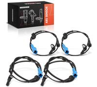 Frankberg 4x Sensor de velocidad de ruedas Sensor ABS 2 Polos Compatible con C3 I FC FN C2 JM 1007 KM C3 Pluriel HB C2 Enterprise JG Replace# 9638720180