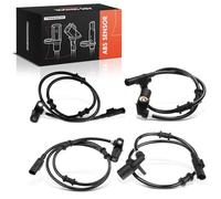 Frankberg 4x Sensor de Velocidad de Ruedas Sensor ABS Sensor de velocidad ABS Delantero Trasera Compatible con Clase M W163 1998-2005 Replace# 1635400717,1635401117