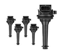 Frankberg 5x Bobina de encendido Módulo de encendido Compatible con C70 I 2.0L-2.5L 1998-2005 S60 I 2.4L-T5 2000-2009 S80 2.0L-2.9L 1998-2006 V70 I V70 II XC70 Cross Country Sustituir# 9125601