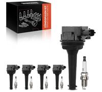 Frankberg 5x Bobina de encendido Módulo de encendido Gasolina Compatible con V70 II 285 2.4L S60 I 384 2.4L C70 I cabrio 873 2.0L S80 I 184 2.4L C70 I cabrio 873 2.4L Replace# UF341