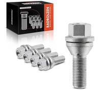 Frankberg 5x Perno de rueda Tornillo de rueda Compatible con S60 I 384 II 134 S80 I 184 TS XY S80 II 124 V60 I 155 157 II 225 227 1998-Hoy 31423735