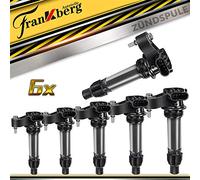 Frankberg 6x Bobina de encendido Módulo de encendido Compatible con Antara 3.0L 3.2L 2006-2015 Insignia A 2.8L 2008-2017 Enclave CTS SRX STS Camaro Captiva 9-5 Grand Vitara Sustituir# 1208087