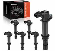 Frankberg 6x Bobinas de encendido Compatible con Grand Cherokee II WG WJ 4.7 V8 4x4 Cherokee KJ 3.7 4x4 Cherokee KK 3.7 V6 4x4 Grand Cherokee III WH WK 4.7 V8 4x4 099700-114