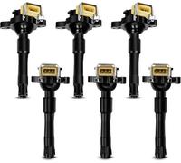 Frankberg 6x Bobinas de encendido Gasolina Compatible con Serie 3 cabrio E46 2.2L Serie 3 E46 2.2L Serie 5 E39 2.5L Serie 5 E39 2.0L Serie 3 cabrio E46 3.0L Replace# 12131703227