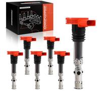 Frankberg 6x Bobinas de encendido Módulo de bobinas de encendido Gasolina Compatible con A4 8E2 2.0L A4 Avant 8E5 2.0L A4 cabrio 8H7 3.0L A6 Avant 4F5 3.0L A4 Avant 8E5 3.0L Replace# 06C905115E