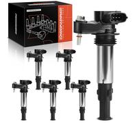 Frankberg 6x Bobinas de encendido Módulo de bobinas de encendido Gasolina Compatible con Vectra C Caravan Z02 2.8L Vectra C CC Z02 2.8L Signum Z03 2.8L 9-3 Touring E50 2.8L CTS 2.8L Replace# 12629037