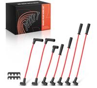 Frankberg 7x Juego de cables de encendido Compatible con Wrangler II TJ 4.0 Cherokee XJ 4.0i Cherokee XJ 4.0i 4x4 Wrangler II TJ 4.0 Rubicon Grand Cherokee I ZG ZJ 4.0i 4x4 56041861AB,56041857AA