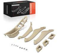 Frankberg 7x Manilla interior Panel de interruptores de la ventana del coche Delantero Trasera Beige Compatible con Serie 5 F10 2009-2016 Serie 5 Touring F11 2009-2017 Replace# 51417225858