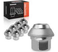 Frankberg 8 tuercas de rueda delantera y trasera compatibles con C-Max Cougar Escort IV/V/VI Fiesta II/III/IV/V Focus Mondeo I/II/III Orion II/III Scorpio Sierra 1982-2013 91AB1K024AC