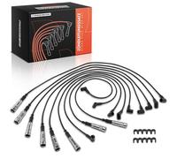 Frankberg 9x Juego de cables de encendido Compatible con SL R107 380 SL Clase S Coupé C126 380 SEC Clase S Coupé C126 500 SEC Clase S W126 3.8 Clase S W116 450 SEL 6.9 Replace# BR404,1161501319