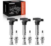 Frankberg Bobina de encendido Módulo de encendido Compatible con Polo 9A 9N 1.2 Fox Compacto 5Z1 5Z3 5Z4 1.2 Fabia I 6Y2 1.2 Ibiza III 6L1 1.2 Fabia II Combi 545 1.2 Replace# 03D905115
