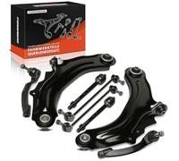 Frankberg Brazo de suspensión compatible con M.e.g.a.n.e II 2002-2009 Scenic II Control Arm Kit Front Left and Right 8PCS Replace# 8200298454