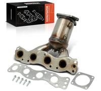 Frankberg Catalizador Colector de escape Gasolina Compatible con Justy III G3X 1.3 AWD Ignis II MH 1.3 Wagon R+ Compacto MA 1.3 Ignis II MH 1.5 Wagon R+ Compacto MA 1.3 4WD 1411086G01H02,1411086G01