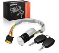 Frankberg Cerradura de encendido Interruptor de encendido Llave 4-Polos Compatible con S.a.n.d.e.r.o II Logan MCV II Lodg.y JS Duster HM Logan II Replace# 36451600