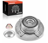 Frankberg Cojinete de rueda Juego de cojinetes de rueda Eje trasero Rueda con brida diámetro 129 con Anillo magnético ABS Compatible con 307 3A/C 3E 3B 3E 3H C4 LA LC LR Replace# 3748,74