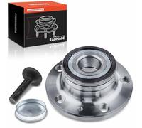 Frankberg Cojinete de rueda Juego de cojinetes de rueda Eje trasero Rueda con brida diámetro 136,3 con Anillo magnético ABS Compatible con Golf V Variantee 1K5 P.a.s.s.a.t 362 Replace# 1T0598611B