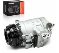 Frankberg Compresor de aire acondicionado 7SBU17C Replace #98377 | Compatible con BMW Serie 3 E46 320 323 325 328 330 M3 CSL cabrio Coupé Touring; Con junta tóricayPolea acanalada