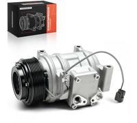 Frankberg Compresor de aire acondicionado Compresor A/C con Embrague Gasolina Compatible con Accord VII N Accord VII Tourer CM CN Replace# 38810RBA006, Incluye aceite preengrasado