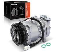 Frankberg Compresor de aire acondicionado con embrague Compatible con 206 2D 2A/C 2E/K Berlingo/Berlingo First M GFK GJK MF 106 1A 1C Saxo S0 S1 S3 9616821580incl. aceite premezclado
