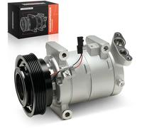 Frankberg Compresor de aire acondicionado con embrague Compatible con Sander.o Sander.o II Duster HS Duster Combi Logan LS Logan Express FS Logan II Logan MCV KSincl. aceite premezclado