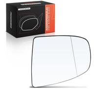 Frankberg Cristal de espejo retrovisor exterior izquierdo asférico eléctrico calefactable compatible con X5 E70 X6 E71 E72 SUV Replace# 51167174979