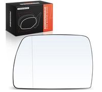 Frankberg Cristal de espejo retrovisor exterior izquierdo asférico eléctrico calefactable con base compatible con X3 E83 SUV Replace# 51163404625