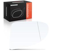 Frankberg Cristal de espejo retrovisor exterior izquierdo esférico eléctrico compatible con A2 8Z0 Hatchback 2000-2005 Reemplazo # 8Z1857535A