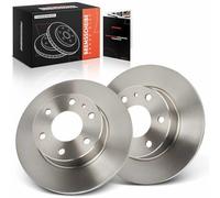 Frankberg Discos de freno Trasero izquierdo derecho Compatible con Daily IV Plataforma/Chasis Daily VI Furgoneta Daily VI Plataforma/Chasis Daily V Furgoneta Daily IV Bus Replace# 46393181