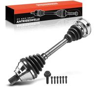 Frankberg Eje motriz Eje de transmisión sin ABS-Ring Delantero Izquierda Compatible con A3 8P1 Golf VI 5K1 Pas.sat CC 357 Tou.ran 1T1 1T2 1T3 Oct.avia II 1Z3 1Z5 Leon 1P1 Replace# 3C8407271