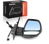 Frankberg Espejo Retrovisor Espejos de Punto Ciego con Tirador de cable Manual Exterior Derecha 2 Polos &-Luz interconente Compatible con Doblo Cargo 263 2010-2023 Doblo MPV 263 2010-2023 735497873R