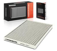Frankberg Filtro de habitáculo Filtro de polen con Filtro de carbón activado Compatible con Qashqai +2 I J10 JJ10E NJ10 1.5L-2.0L 2007-2013 X-Trail T31 2.0L 2.5L 2007-2013 Replace# 27277JD10A