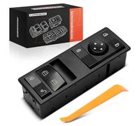 Frankberg Interruptor de elevalunas compatible con Atego 1998-2013 Actros 1996-2008 Axor Window Switch Driver side w/Bezel Replace# A9605450813