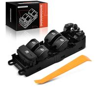 Frankberg Interruptor de elevalunas compatible con R.a.n.g.e R.o.v.e.r Sport 2005-2013 Discovery 2009-2018 Freelander Window Switch Front Left w/o Bezel Replace# AH2214540AC