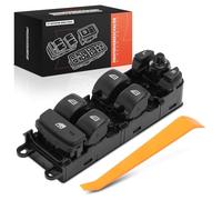 Frankberg Interruptor de elevalunas compatible con XC70 2010-2013 S80 2010-2016 V70 Interruptor de ventana frontal izquierdo con reemplazo de bisel # 31334881