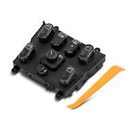 Frankberg Interruptor de Elevalunas Consola Central Compatible con W163 ML 230 270 320 350 400 430 500 ML 55 AMG 1998-2005 Todoterreno Reemplazo# A1638206610
