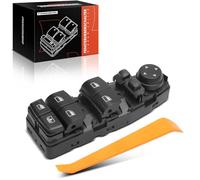 Frankberg Interruptores de botón para automóviles Delantero izquierdo Compatible con Serie 5 Touring F11 Serie 5 F10 Serie 7 F01 F02 F03 F04 6 Gran Coupé F06 Replace# 61319179915