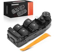 Frankberg Interruptores de botón para automóviles Izquierda delantera 18-Polos Compatible con X5 E70 3.0 4.8 M xDrive30-50 X6 E71 E72 xDrive30-50 M Replace# 61319122116