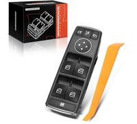 Frankberg Interruptores de botón para automóviles Izquierda delantera Compatible con Clase A W176 A45 AMG A160-A250 Clase B W242 B160-B250 CLA Coupé C117 AMG CLA 45-250 Replace# 1669054400649100